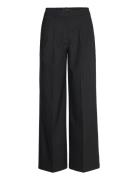 Pleated Straight Trousers Mango Black