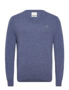 Extrafine Lambswool V-Neck GANT Blue