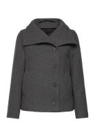 Slfzoe Wool Jacket Selected Femme Grey