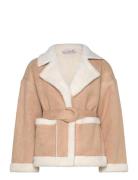 Uria Short Jacket A-View Beige