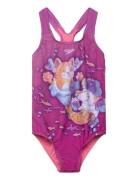 Girls Digital Printed Swimsuit Speedo Pink