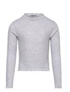 Cropped Rib Longsleeve Tom Tailor Grey