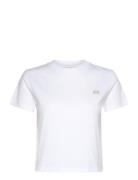 Woven Label Peached Baby Tee Calvin Klein Jeans White