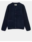 Aksigurd Boiled Wool Overshirt Anerkjendt Navy