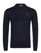 Merino Polo Knit Morris Navy