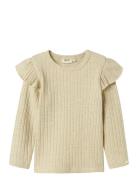 Nmfniva Kio Ls Slim Top Lil Lil'Atelier Beige