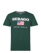 Sam Printed Tee Sebago Green