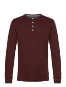 Solid Gradad W Contrast Fabric L/S Lindbergh Burgundy