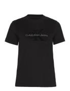 Chenille Monologo Regular Tee Calvin Klein Jeans Black