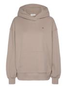 Stamp Back Graphic Hoodie Calvin Klein Jeans Beige