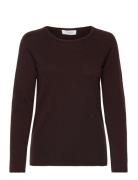 Rwlaica Ls O-Neck Raglan Pullover Rosemunde Brown