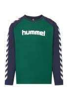 Hmlboys T-Shirt L/S Hummel Green