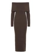 Leilani Knitted Dress Twist & Tango Brown