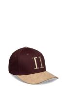 Baseball Cap Contrast Suede Ii Les Deux Burgundy