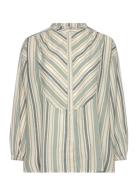 Laurie Shirt Stripe Moshi Moshi Mind Green