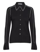 Contrast Stitch Shirt Hope Black