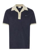 Towelling Resort Collar Polo GANT Blue