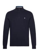 Cttn 1/4 Zip Tipped Original Penguin Navy