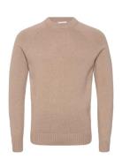 Bs Caspian Regular Fit Knitwear Bruun & Stengade Beige