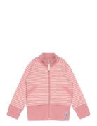 Zip Sweater Pink/Offwhite 06 74/80 Geggamoja Pink