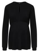 Olmmalaya L/S O-Neck Top Jrs Only Maternity Black