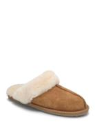 Hlbrisbane Shearling Reversed Slippers Enkel Studio Brown