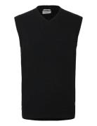 Lambswool V-Neck Slipover Lindbergh Black