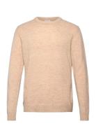 Lambswool O-Neck Knit Lindbergh Beige