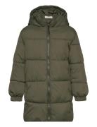 Quilted Long Coat Mango Green