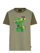 Lwtano 606 - T-Shirt S/S LEGO Kidswear Khaki