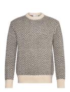 Slhharry Ls Knit Relaxed Crew Neck Selected Homme Beige