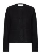 Slfdarla Ls Knit Short Cardigan D2 Selected Femme Black