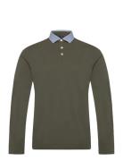 Woven Collar Ls Hackett London Khaki