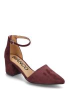 Biadevived Pump Micro Suede Bianco Burgundy