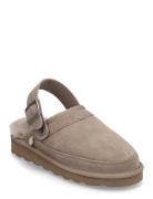 Rhbrisbane Shearling Buckle Slipper Rosemunde Beige