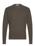 Ribbed Cotton Knitted Sweater Mango Khaki