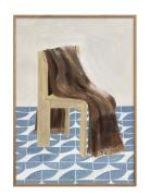 Tpc X Isabelle Vandeplassche - Chair With Blanket The Poster Club Patt...