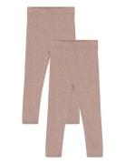 Melange 2-Pack Leggings Copenhagen Colors Beige