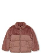 Kmgwanja Fur Puffer Mix Coat Otw Kids Only Brown