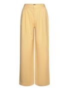 Trouser Ragna With Pleats Lindex Yellow