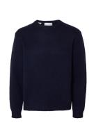 Slhcody Ls Knit Relaxed Crew Neck Noos Selected Homme Navy