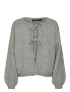 Vmbow Ls O-Neck Tie Cardigan Ga Vero Moda Grey