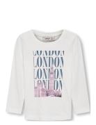 Kmgcelina Life Reg L/S City Top Box Jrs Kids Only White