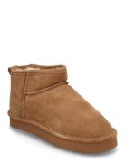 Biasnow Flatform Ankle Boot Suede Bianco Brown