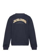 Jjecaleb Varsity Sweat Crew Nck Noos Mni Jack & J S Navy