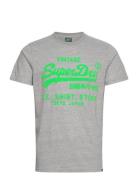 Neon Vl T Shirt Superdry Grey