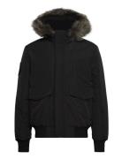 Everest Hooded Puffer Bomber Superdry Black