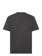 Contrast Stitch Pocket Tshirt Superdry Black