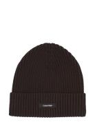 Classic Cotton Rib Beanie Calvin Klein Black