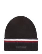 Th Corp Love Solid Stripe Beanie Tommy Hilfiger Black